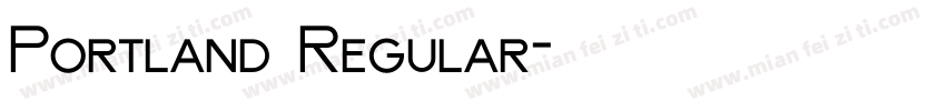 Portland Regular字体转换